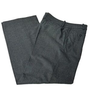 Sandro Stunning Tweed Women's Wide Leg  Flared Trousers - Dark Gray 10‎